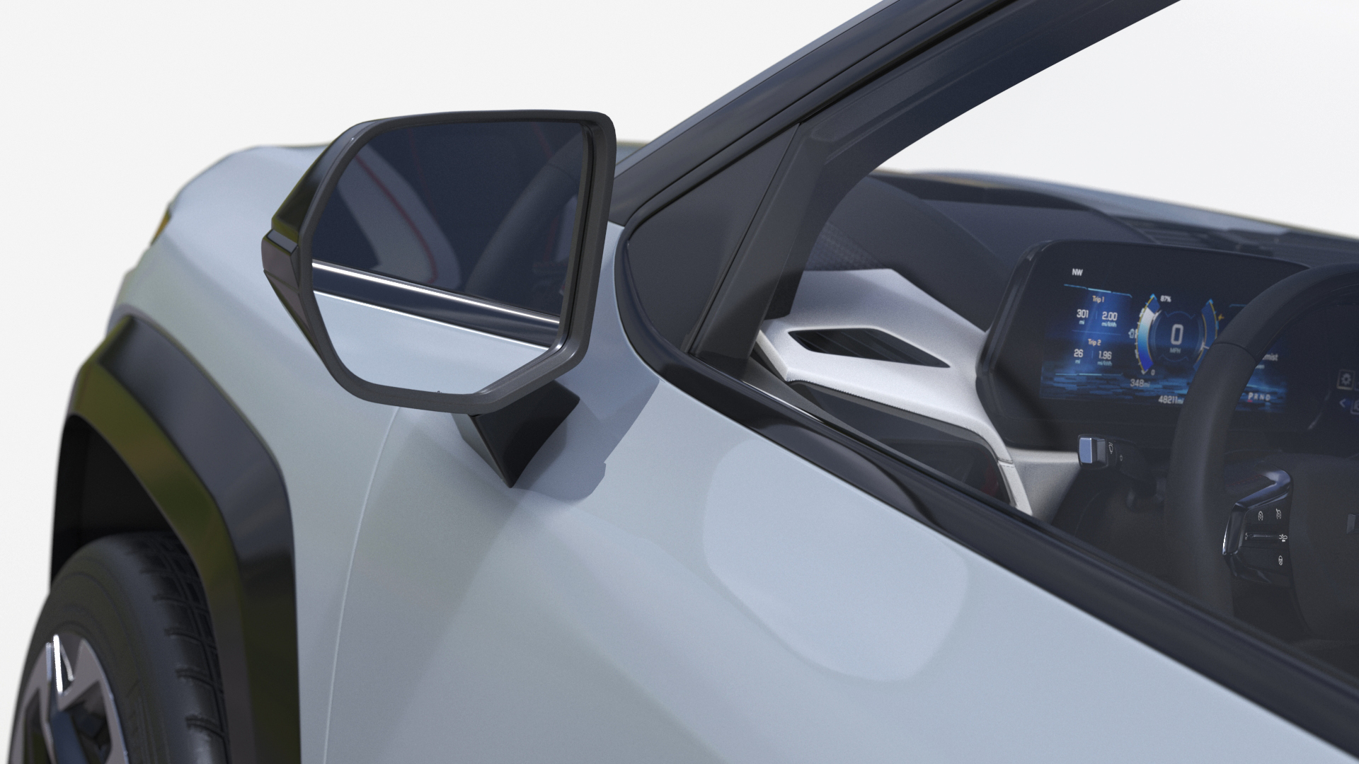 3D Chevrolet Silverado EV 2024 Gray Simplified model