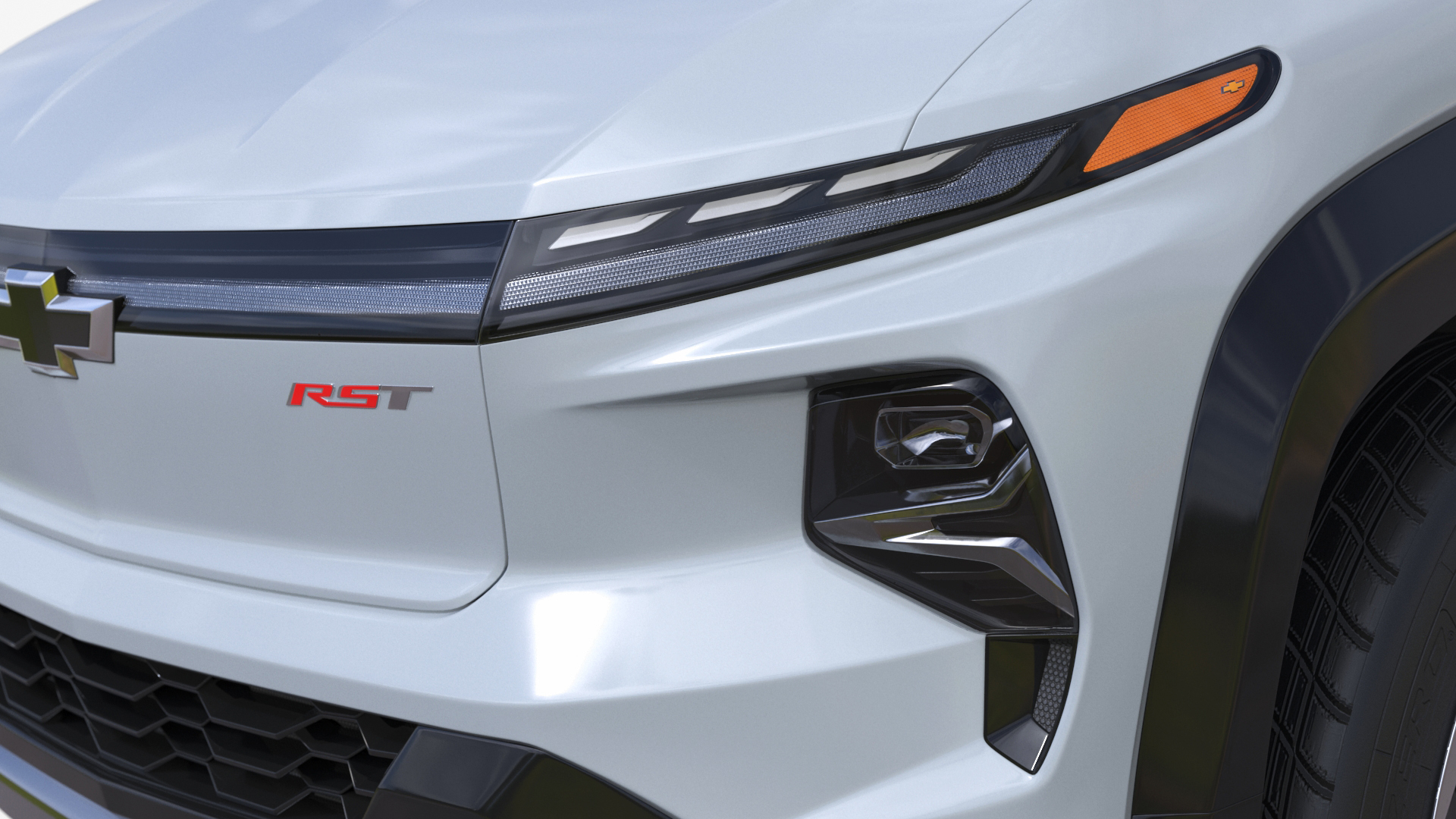 3D Chevrolet Silverado EV 2024 Gray Simplified model