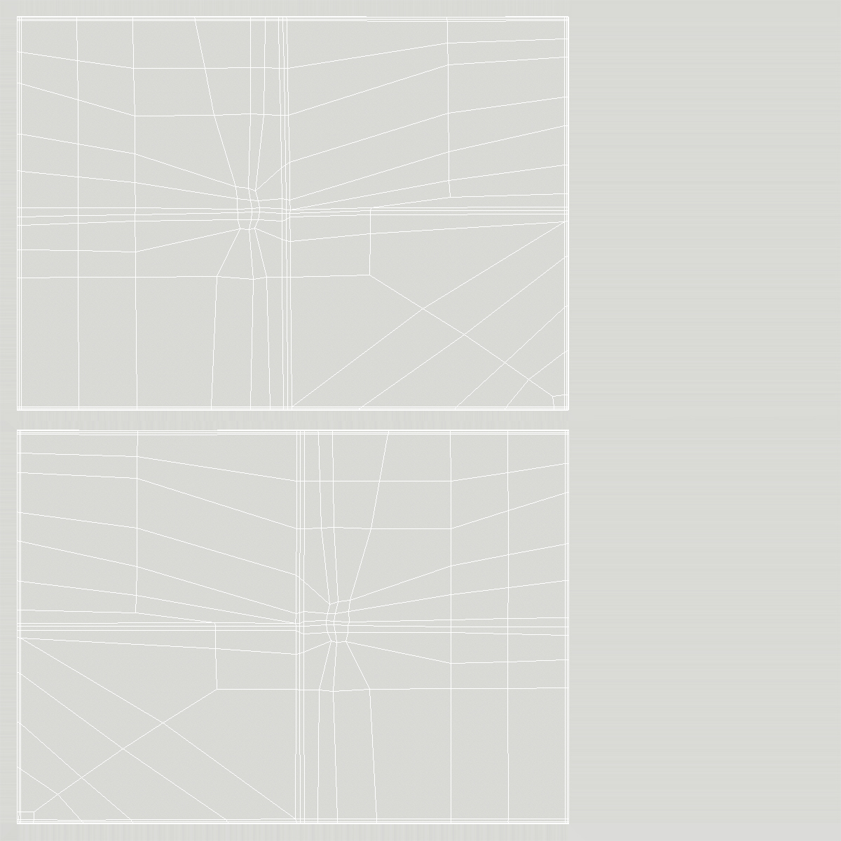 Sheet of Paper Folded in Four 3D model