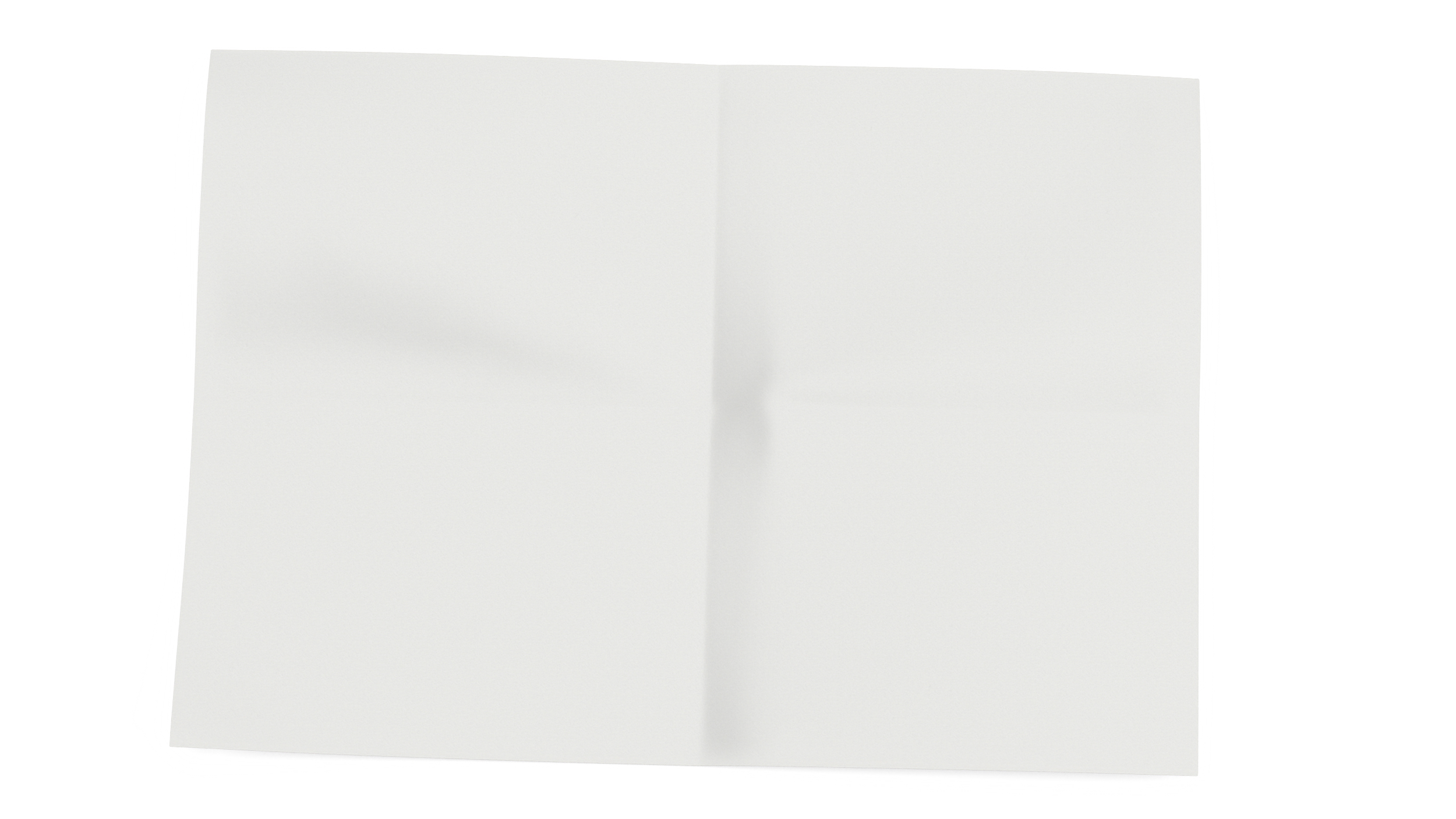 Sheet of Paper Folded in Four 3D model