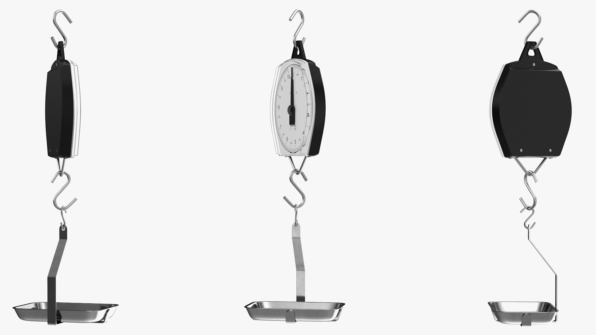 Mechanical Hanging Scales with Pan 3D model