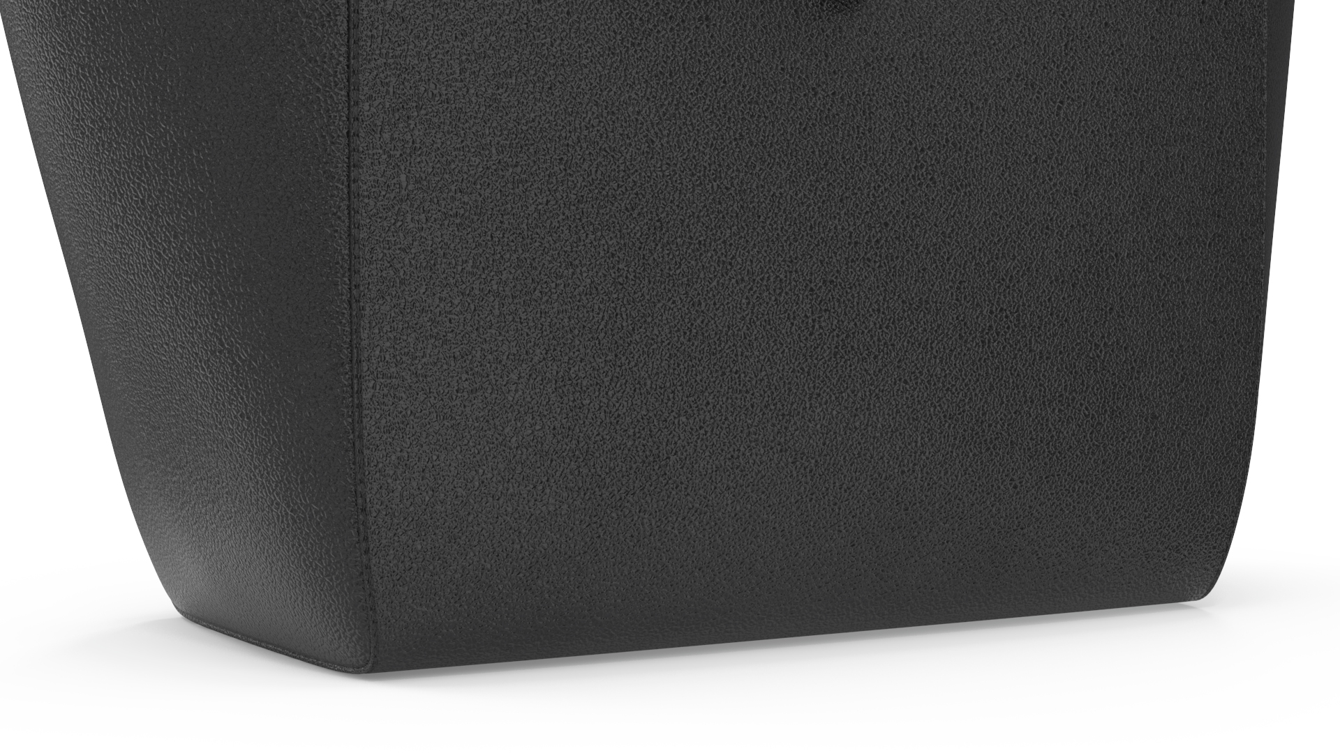 Ladies Leather Tote Bag Black 3D model