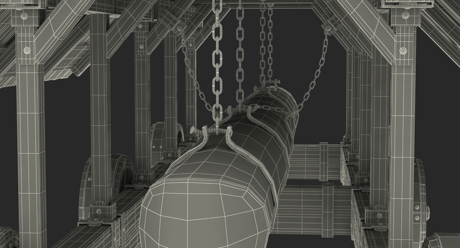 Medieval Battering Ram 3D