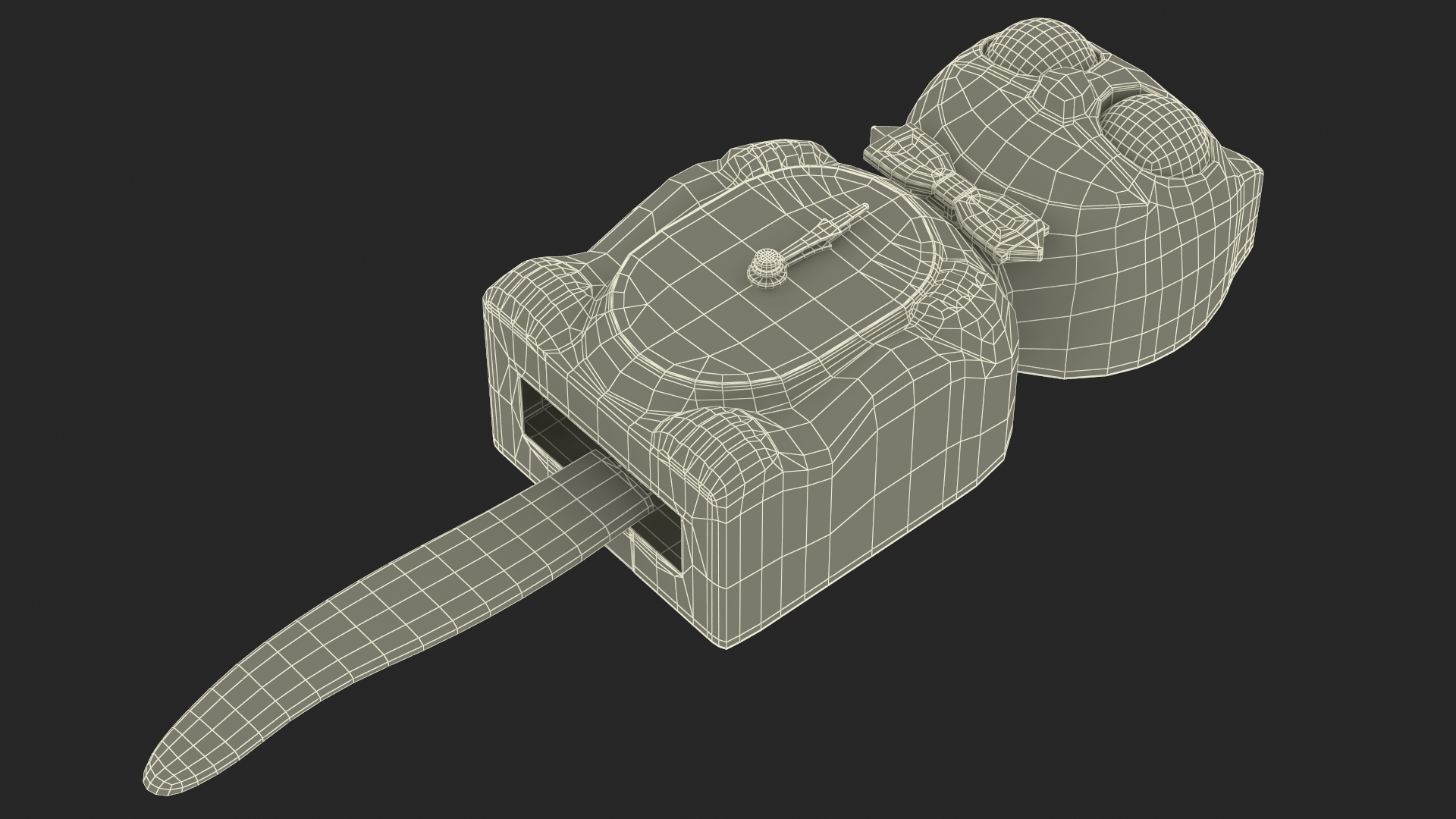 3D Classic Black Kit Cat Clock Rigged for Maya model