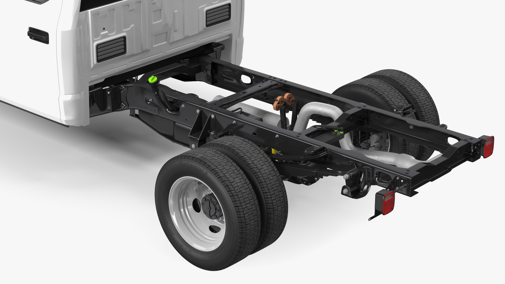 3D Four Doors Ford Super Duty F550 Rigged model