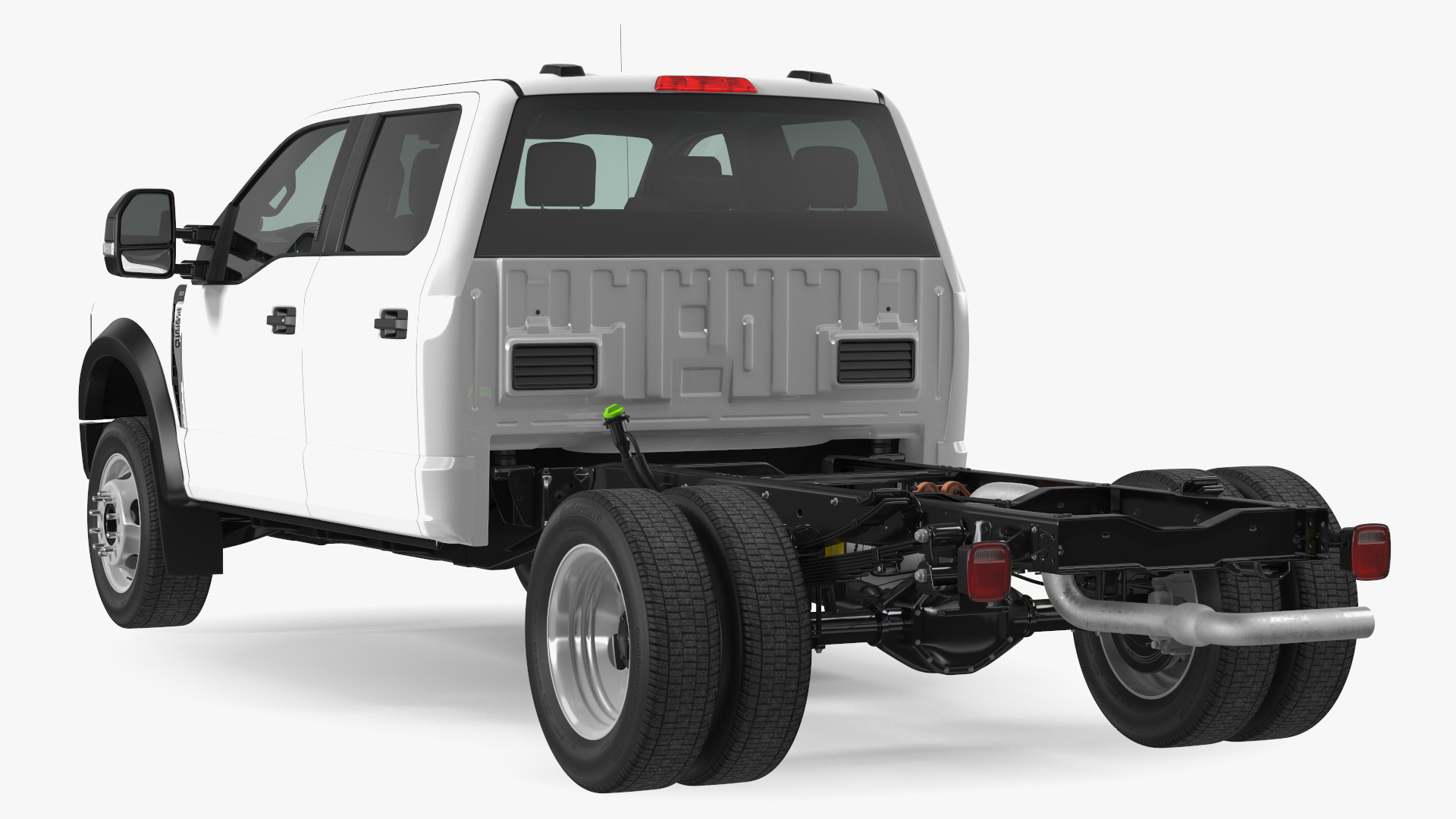 3D Four Doors Ford Super Duty F550 Rigged model