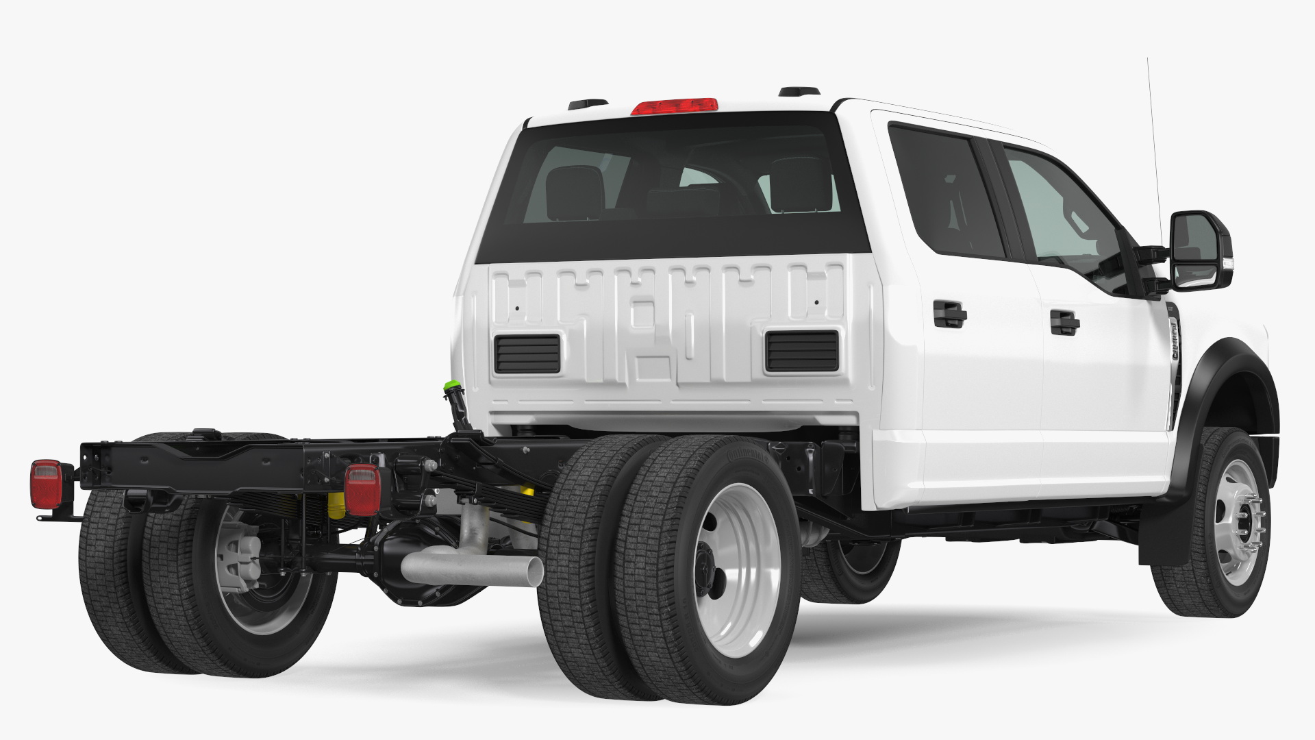 3D Four Doors Ford Super Duty F550 Rigged model