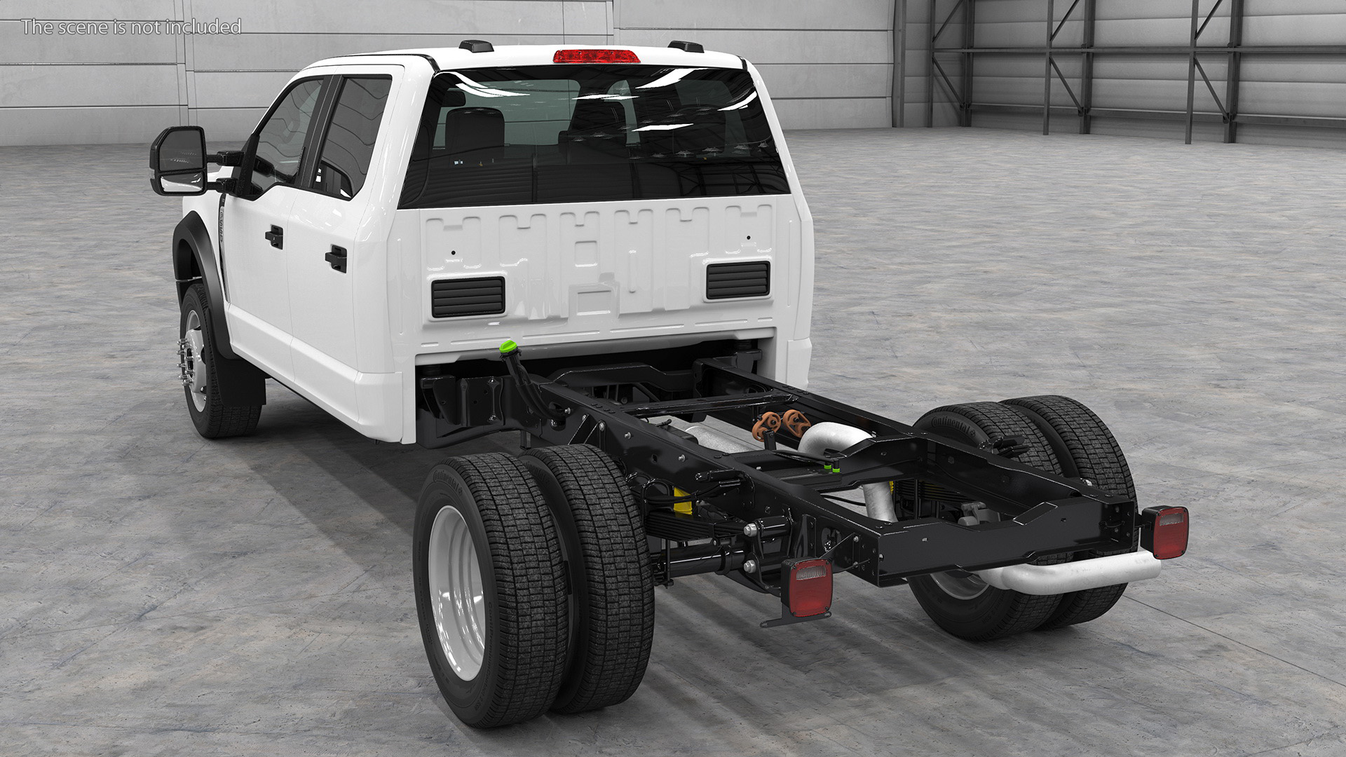 3D Four Doors Ford Super Duty F550 Rigged model