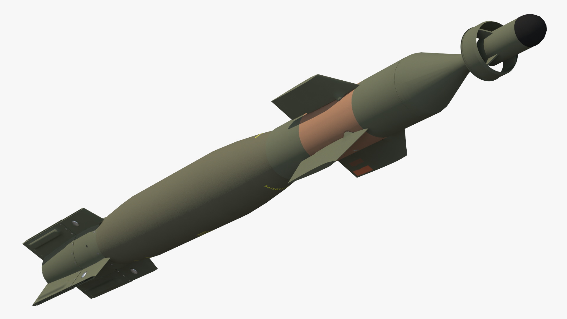 GBU 12 Paveway II Laser Guided Bomb Game Ready, view 5