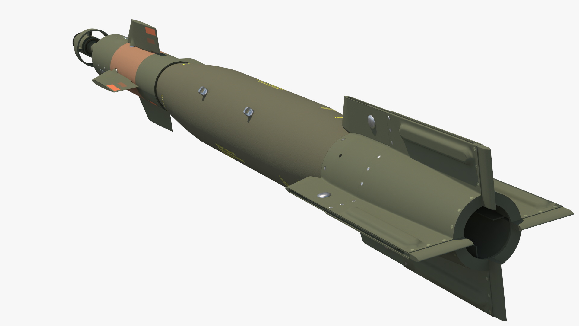 GBU 12 Paveway II Laser Guided Bomb Game Ready, view 6