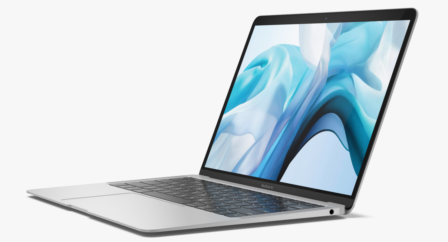 Apple MacBook Air Silver 13-inch 2018 3D