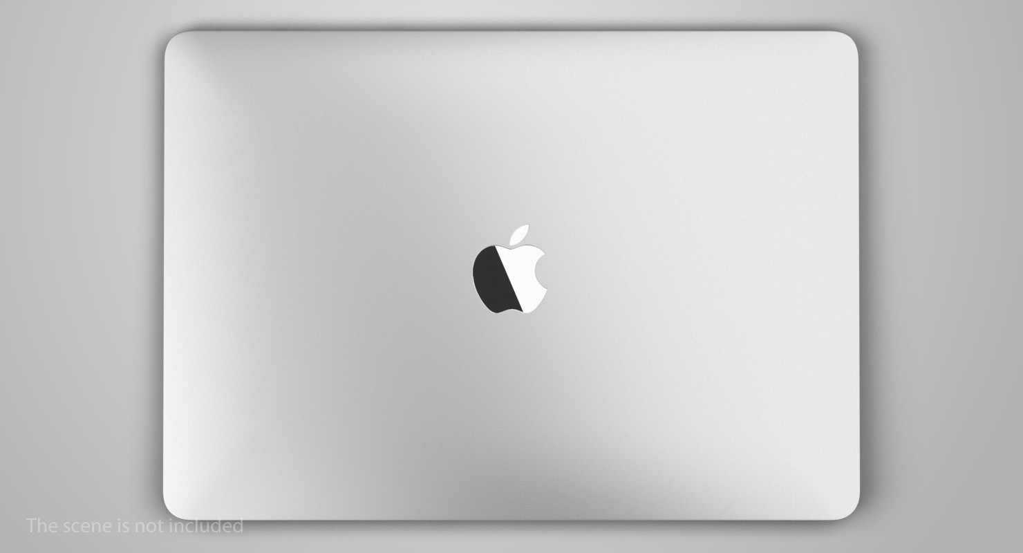 Apple MacBook Air Silver 13-inch 2018 3D