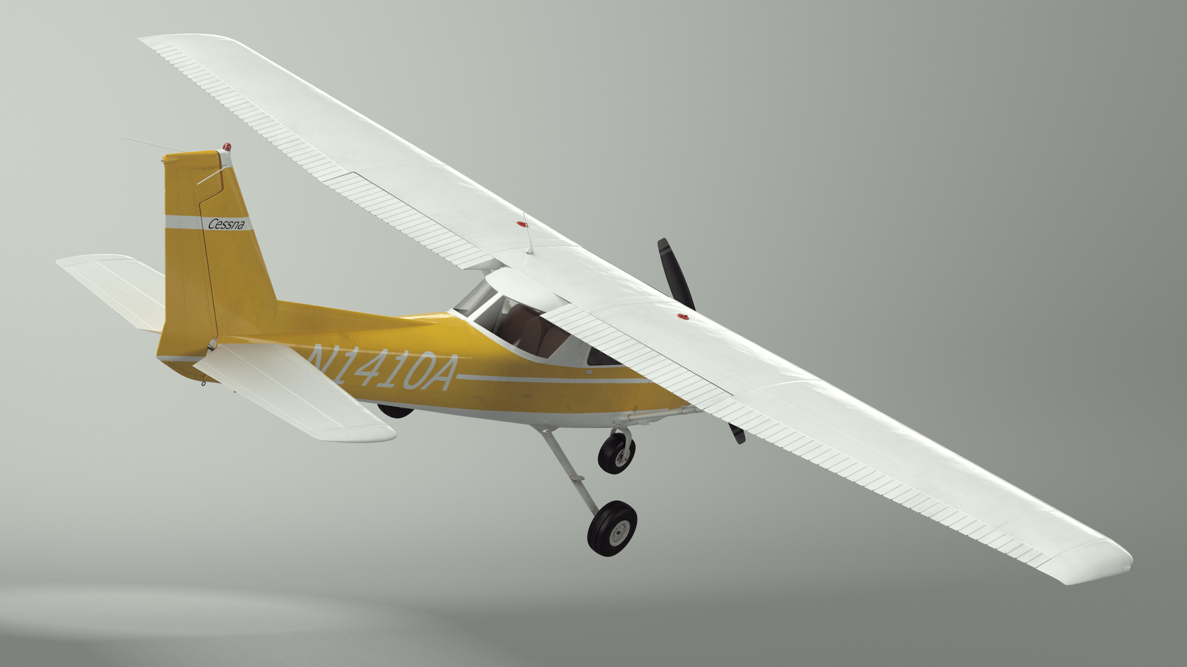 3D model Flight Training Airplane Cessna 150