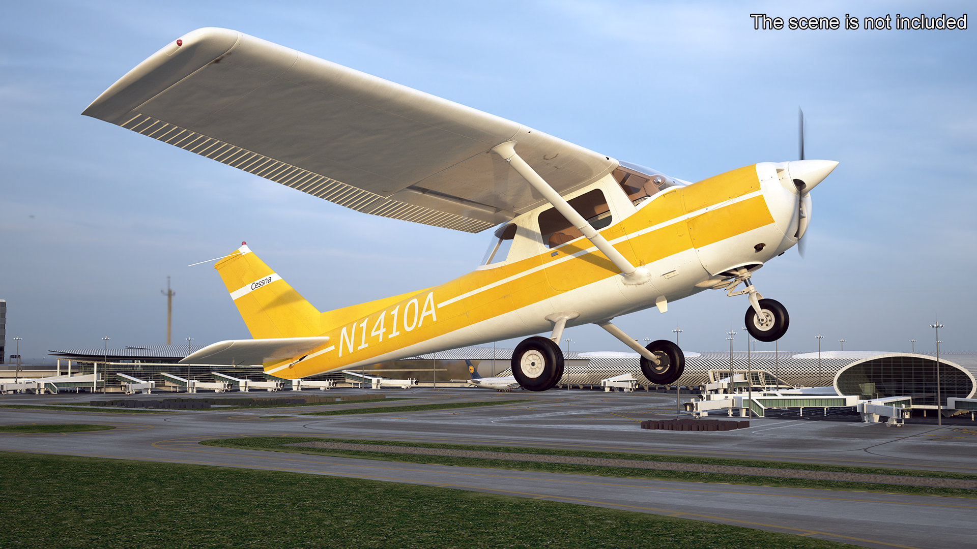 3D model Flight Training Airplane Cessna 150