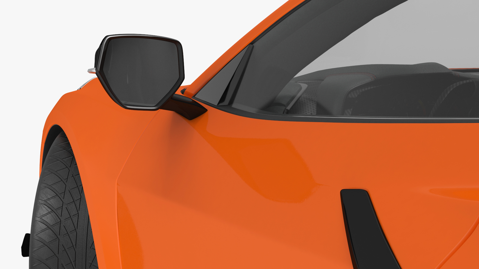 2023 Chevy Corvette Z0 Coupe Orange Rigged 3D