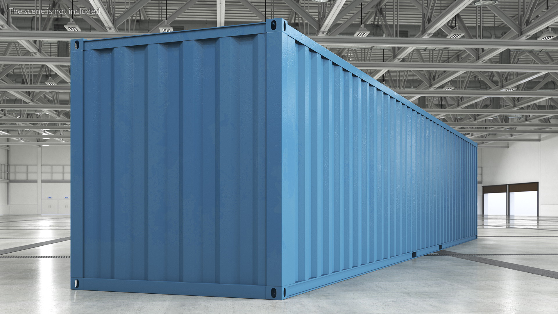High Cube Cargo Worthy Shipping Container 48 Ft 3D