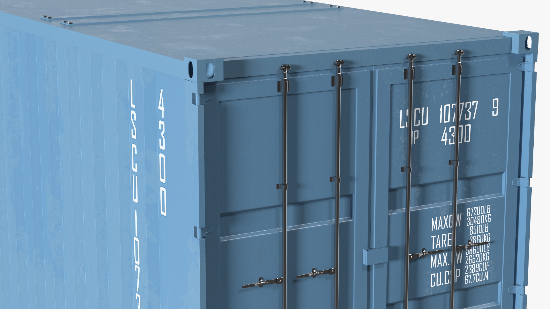 High Cube Cargo Worthy Shipping Container 48 Ft 3D