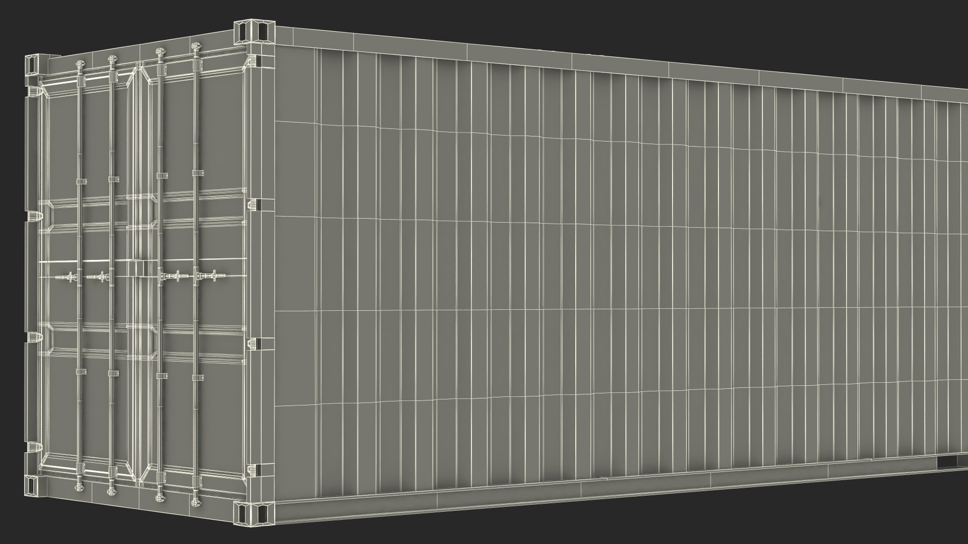 High Cube Cargo Worthy Shipping Container 48 Ft 3D