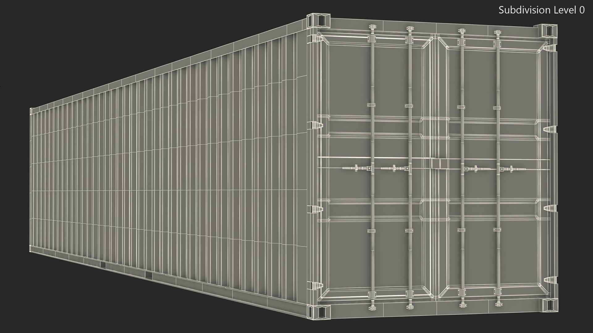 High Cube Cargo Worthy Shipping Container 48 Ft 3D