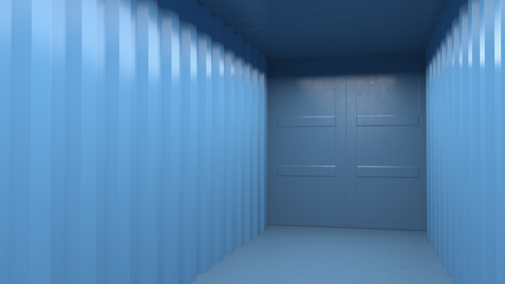 High Cube Cargo Worthy Shipping Container 48 Ft 3D