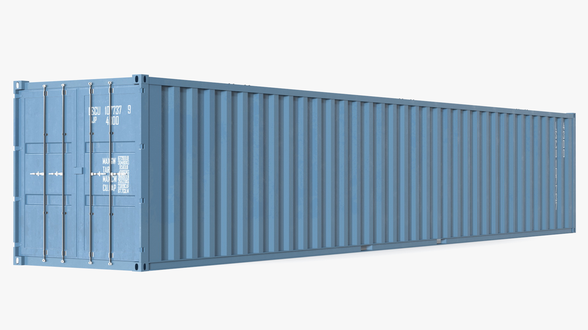 High Cube Cargo Worthy Shipping Container 48 Ft 3D