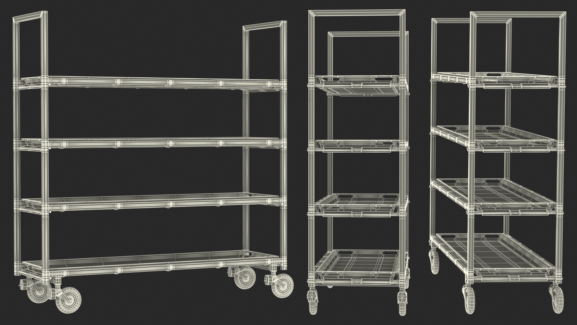 3D MultiBody Morgue Gurney model