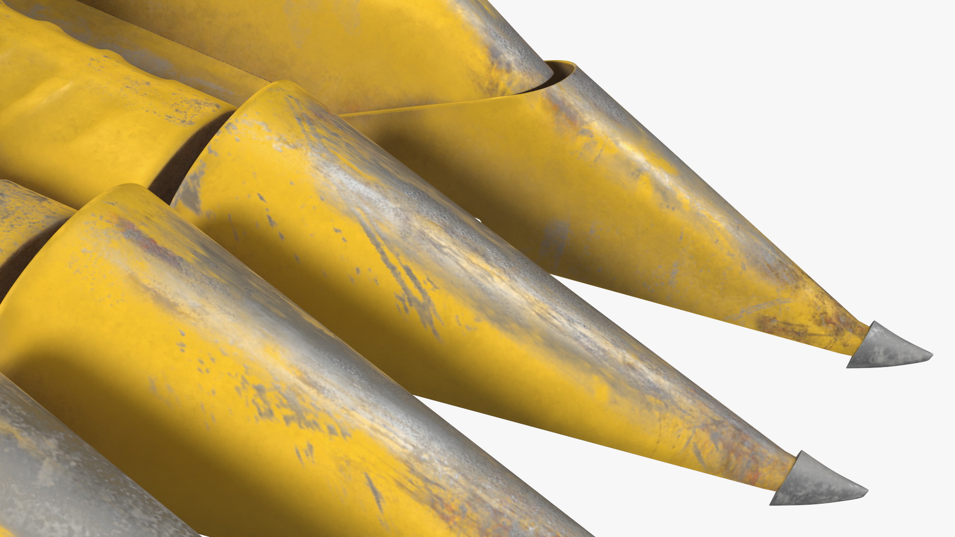 3D New Holland Agriculture 980CR Corn Header 6 Rows model