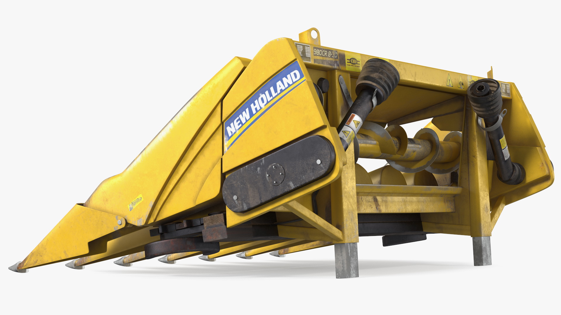 3D New Holland Agriculture 980CR Corn Header 6 Rows model