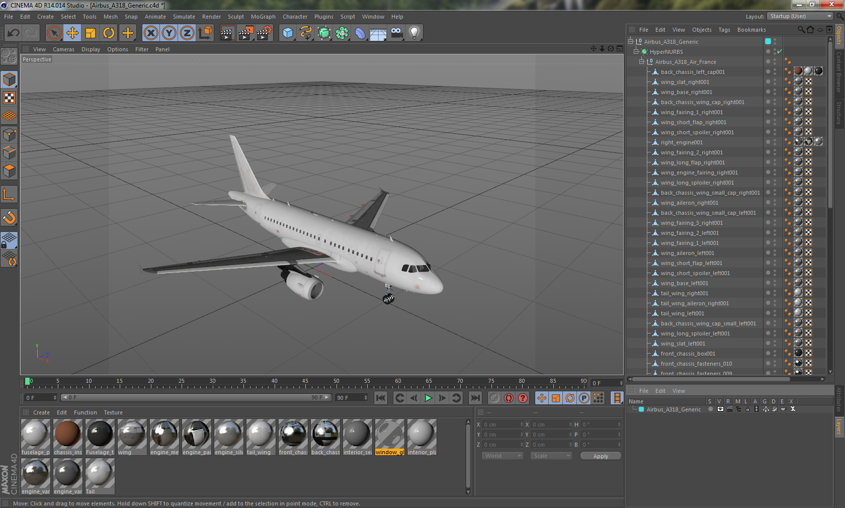 Airbus A318 Generic 3D model