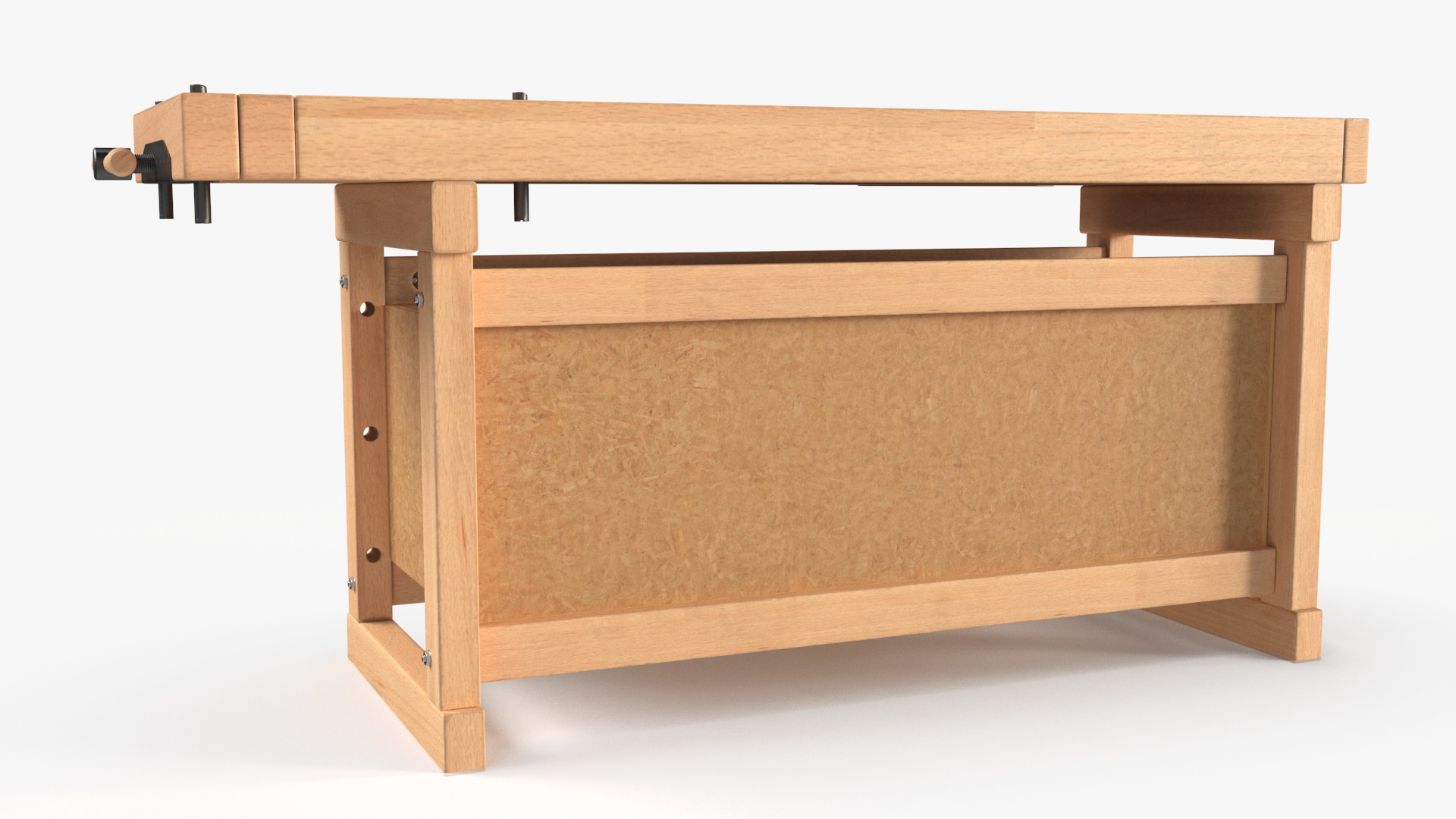 3D model Aspen Workbench with Drawers and Cabinet