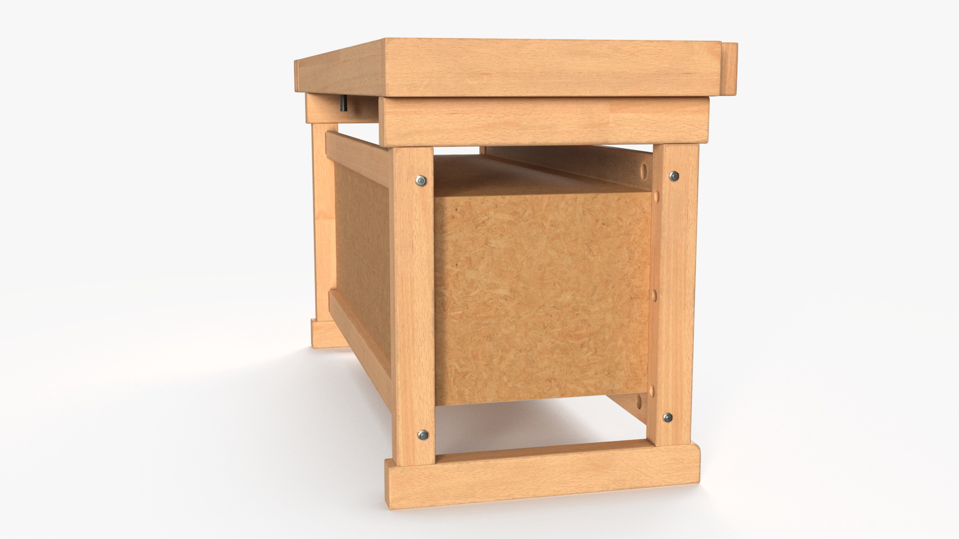 3D model Aspen Workbench with Drawers and Cabinet