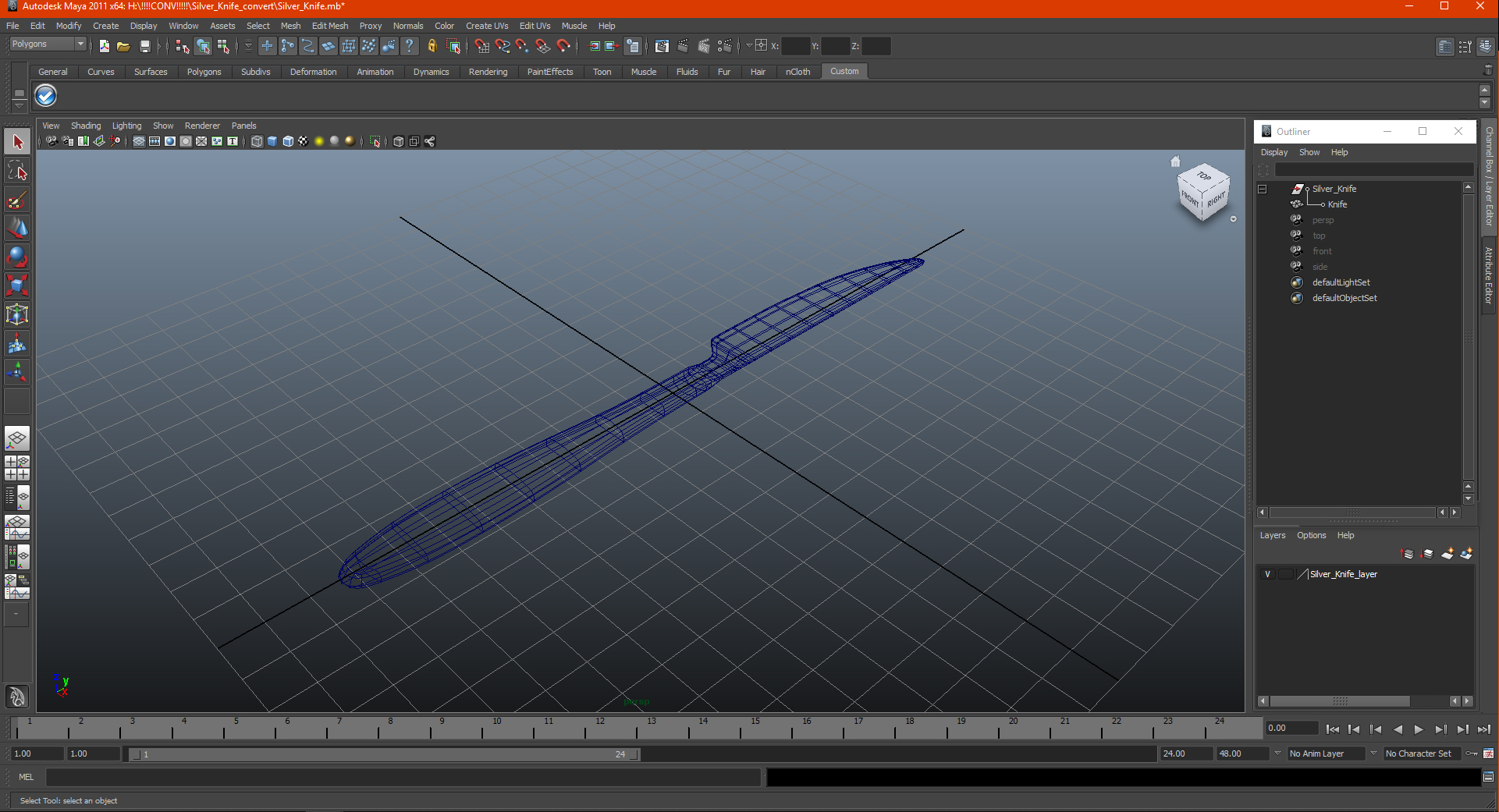 Silver Knife 3D