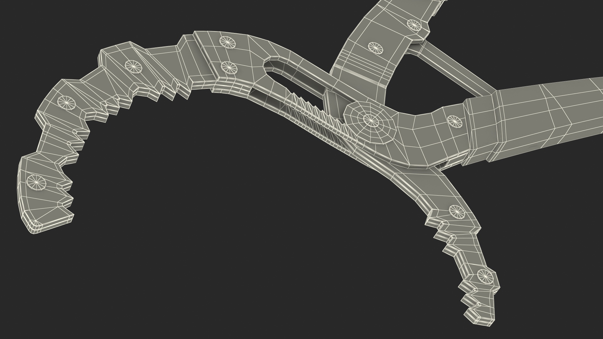 Oil Filter Pliers Rigged 3D model