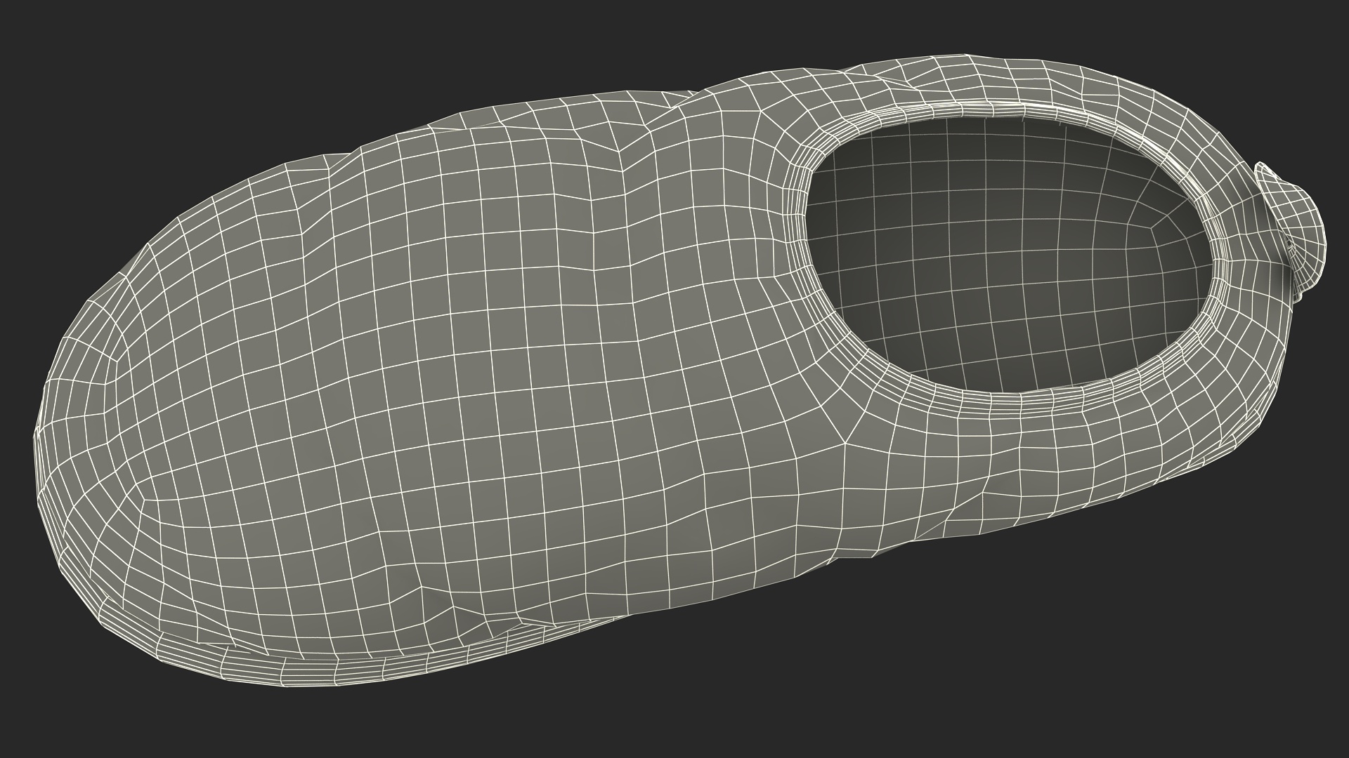 Green Down Slippers 3D model