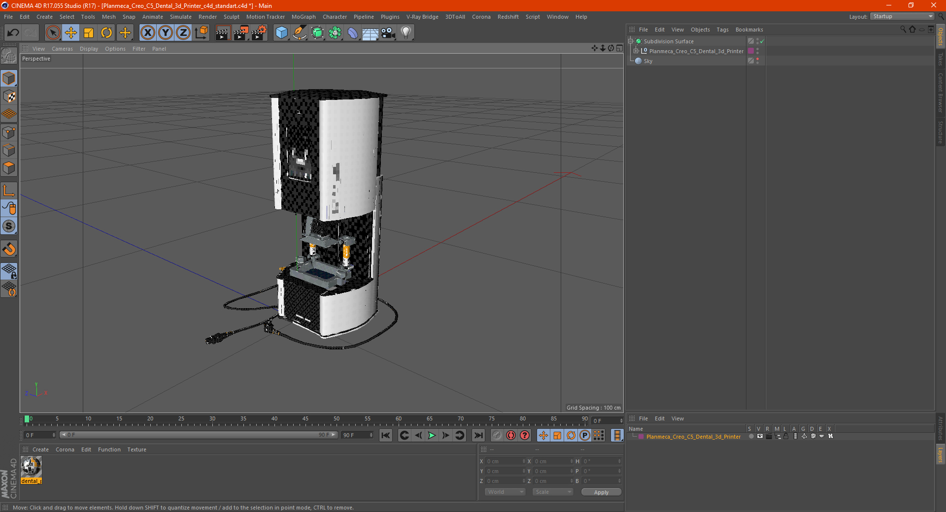 Planmeca Creo C5 Dental 3d Printer 3D model