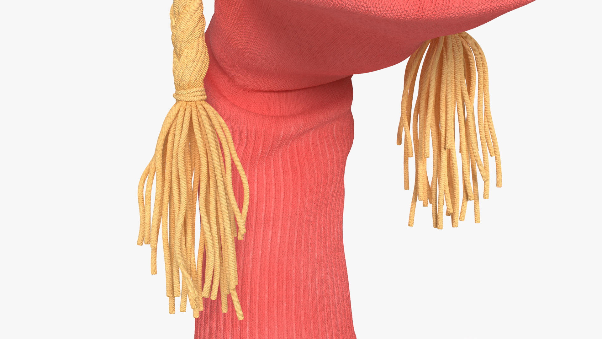 3D Character Hand Puppet Pink Girl Surprised Pose