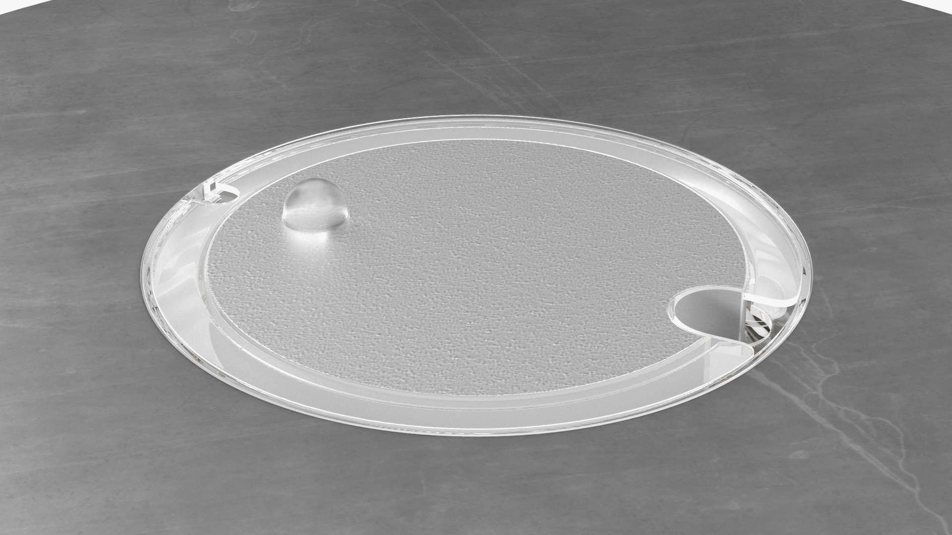 Chrome Cylinder Aquarium 3D model