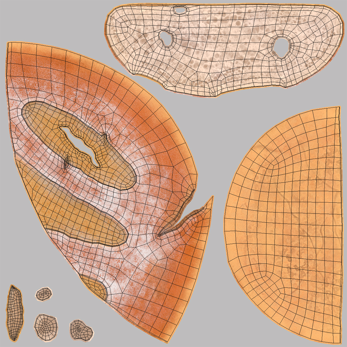 3D Half Loaf of Bread model