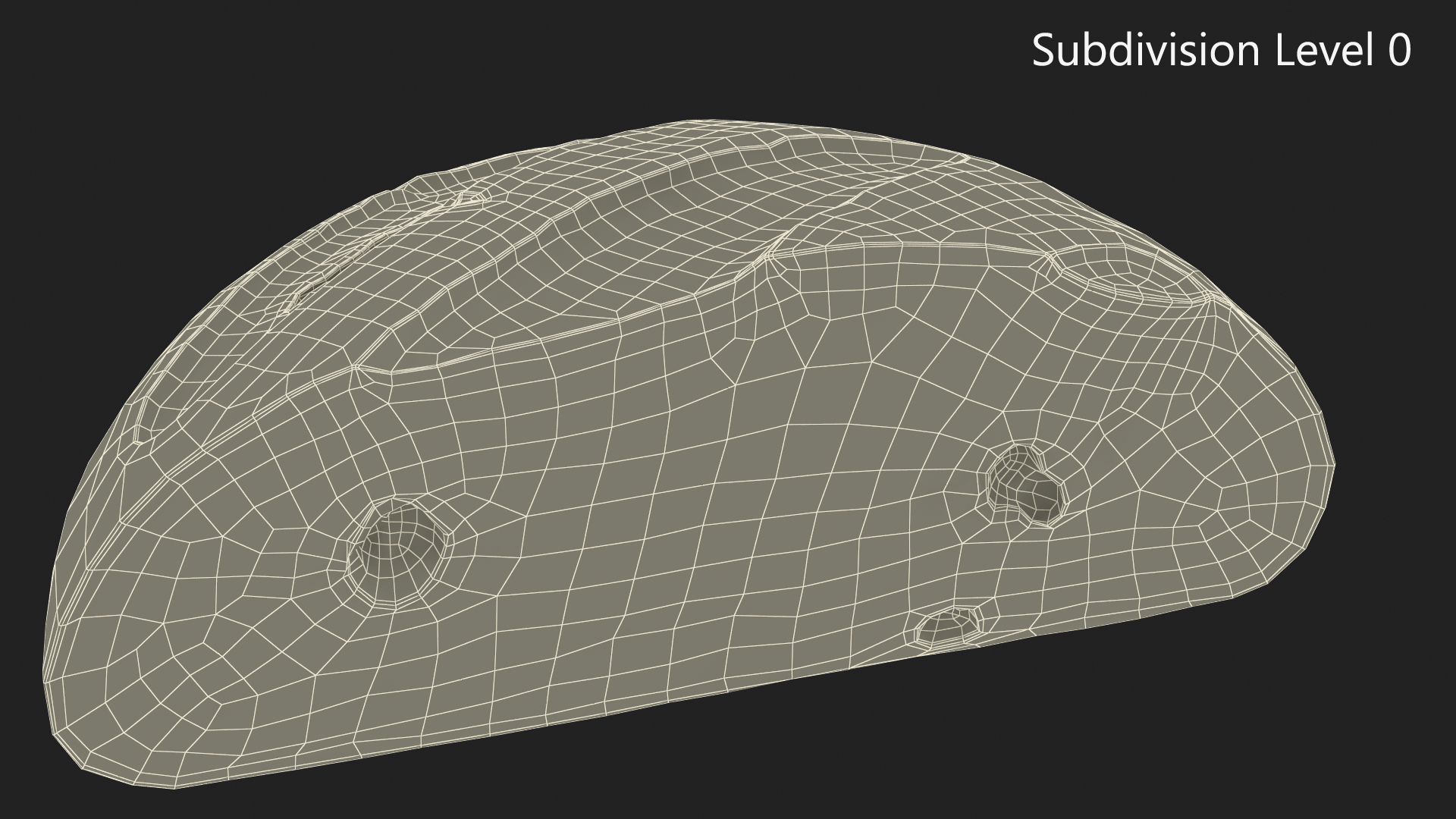 3D Half Loaf of Bread model