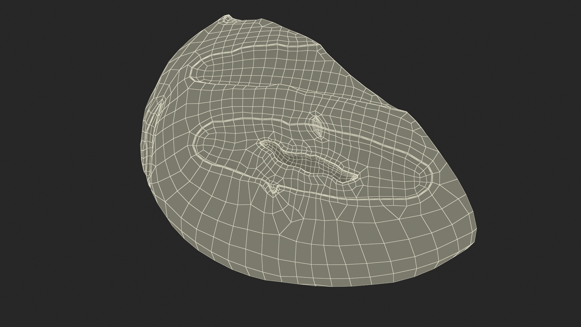 3D Half Loaf of Bread model