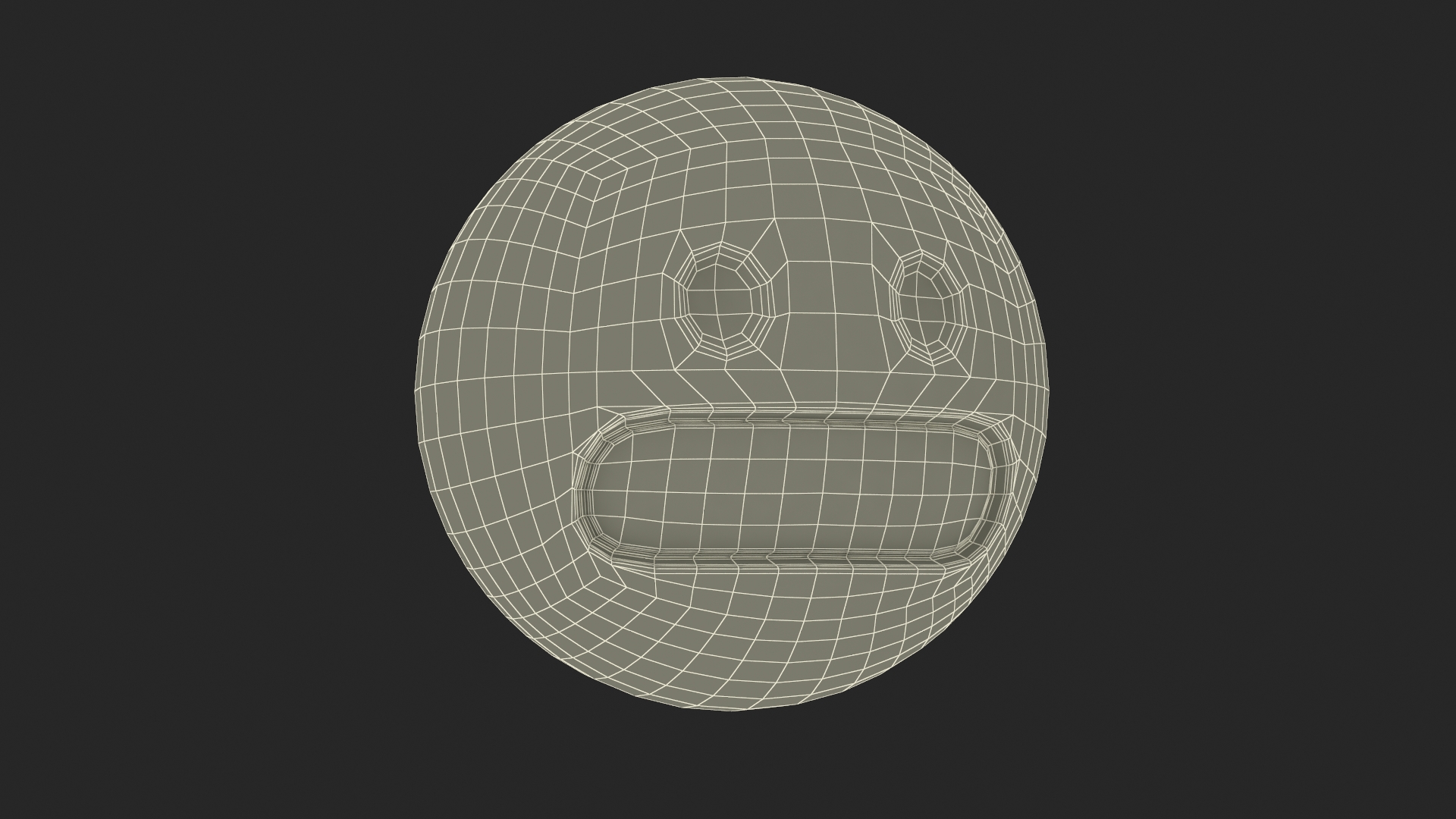 3D model Emoji Grimacing Face