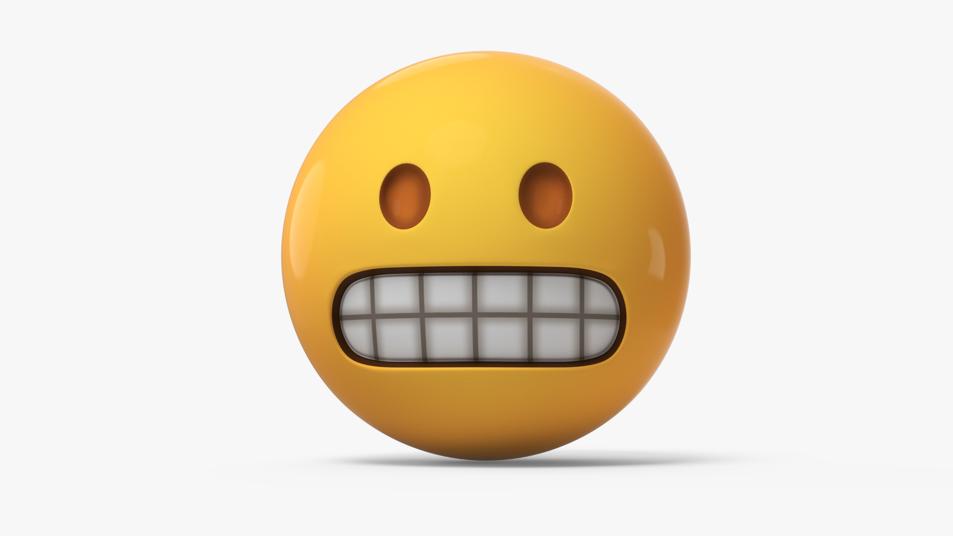 3D model Emoji Grimacing Face