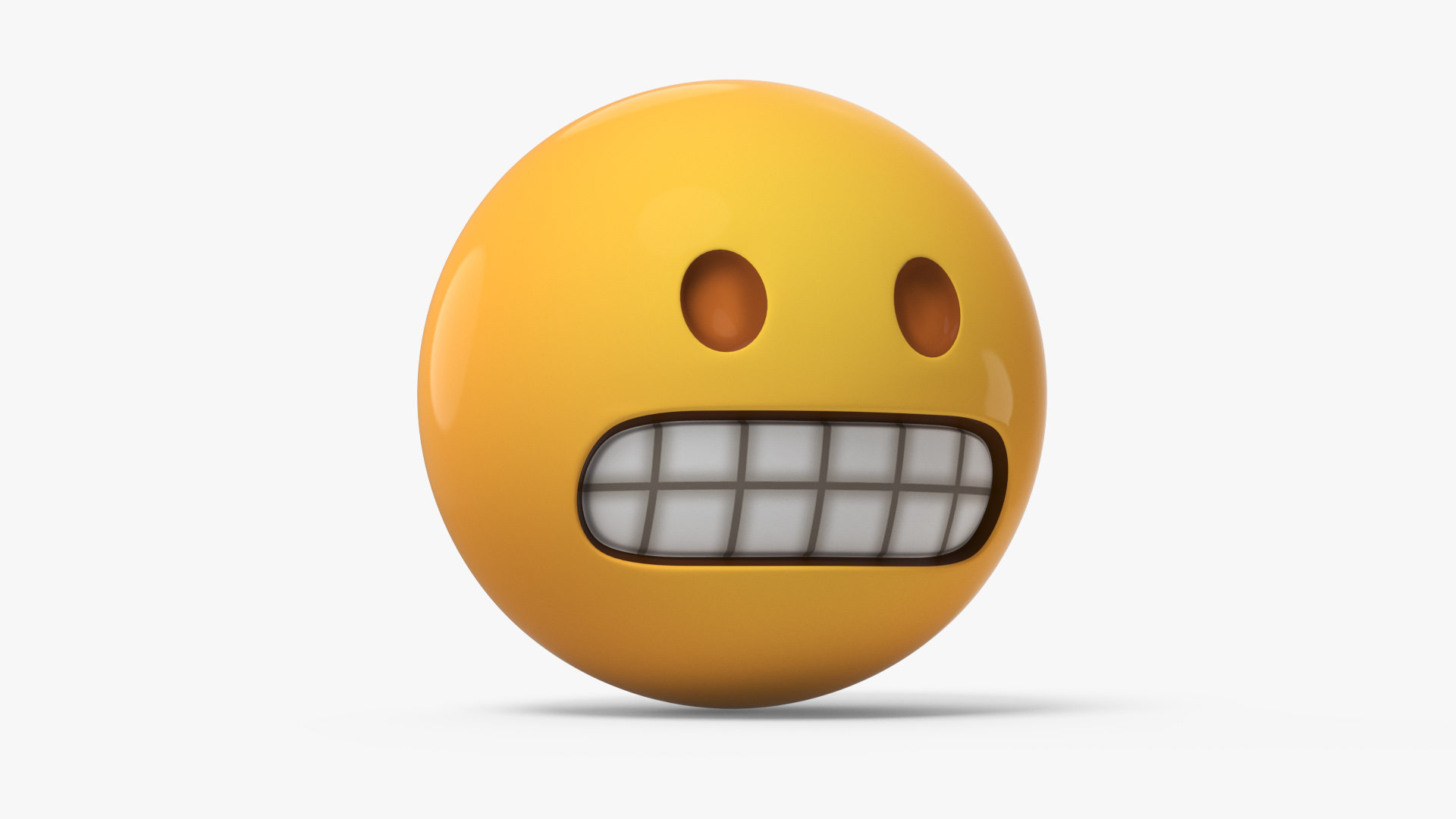 3D model Emoji Grimacing Face