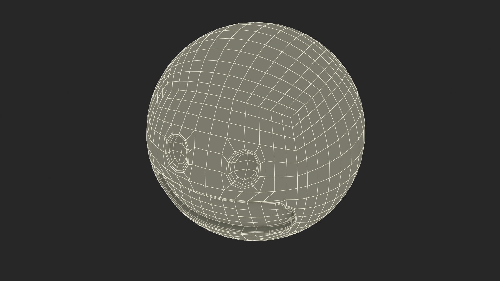 3D model Emoji Grimacing Face