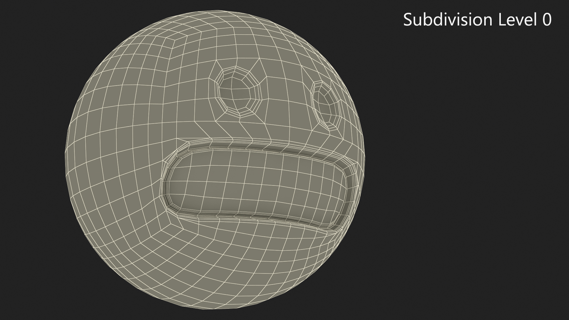 3D model Emoji Grimacing Face
