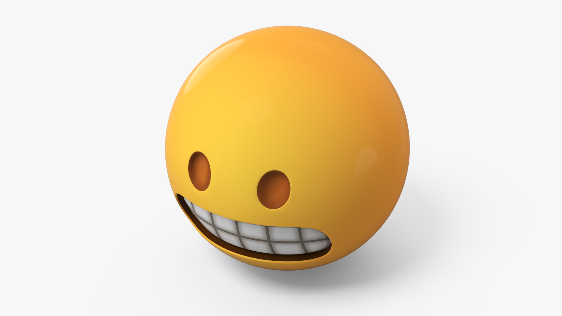 3D model Emoji Grimacing Face