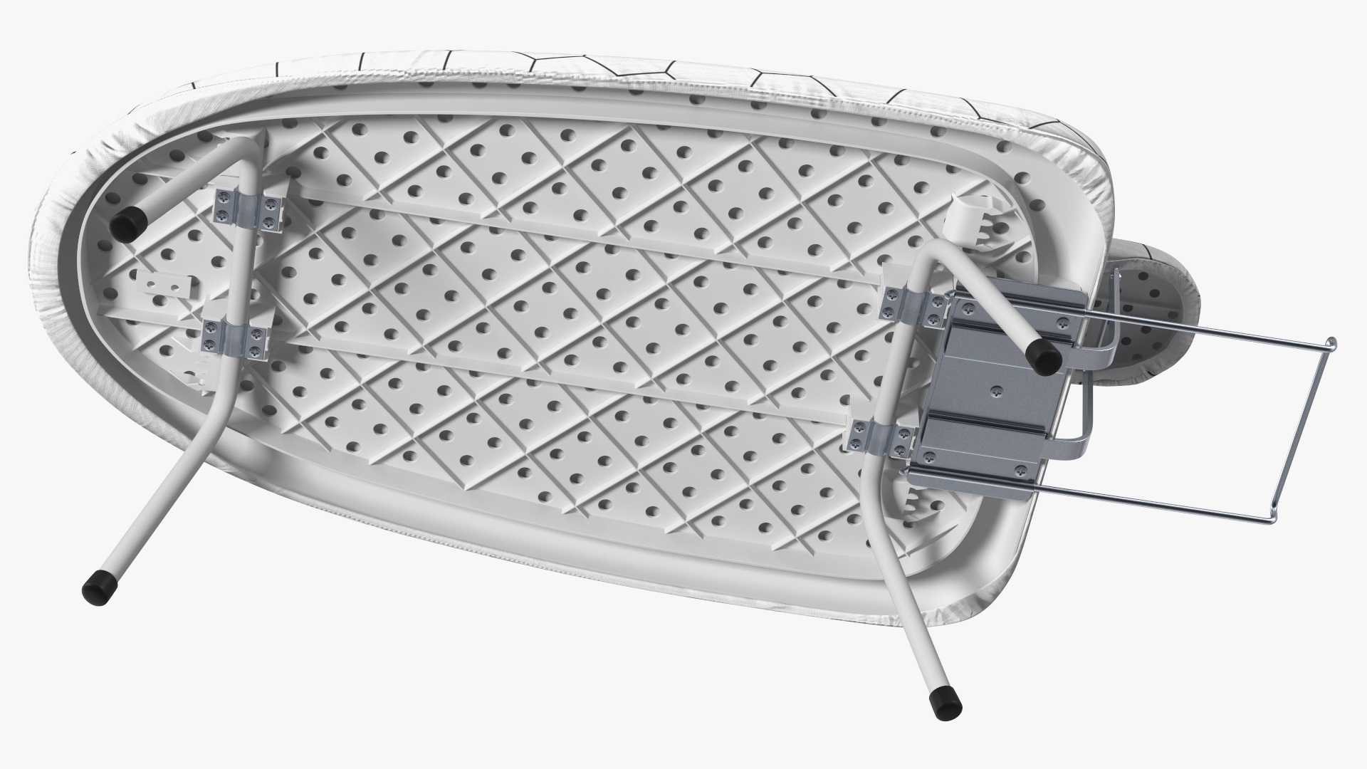Small Tabletop Ironing Board White 3D model