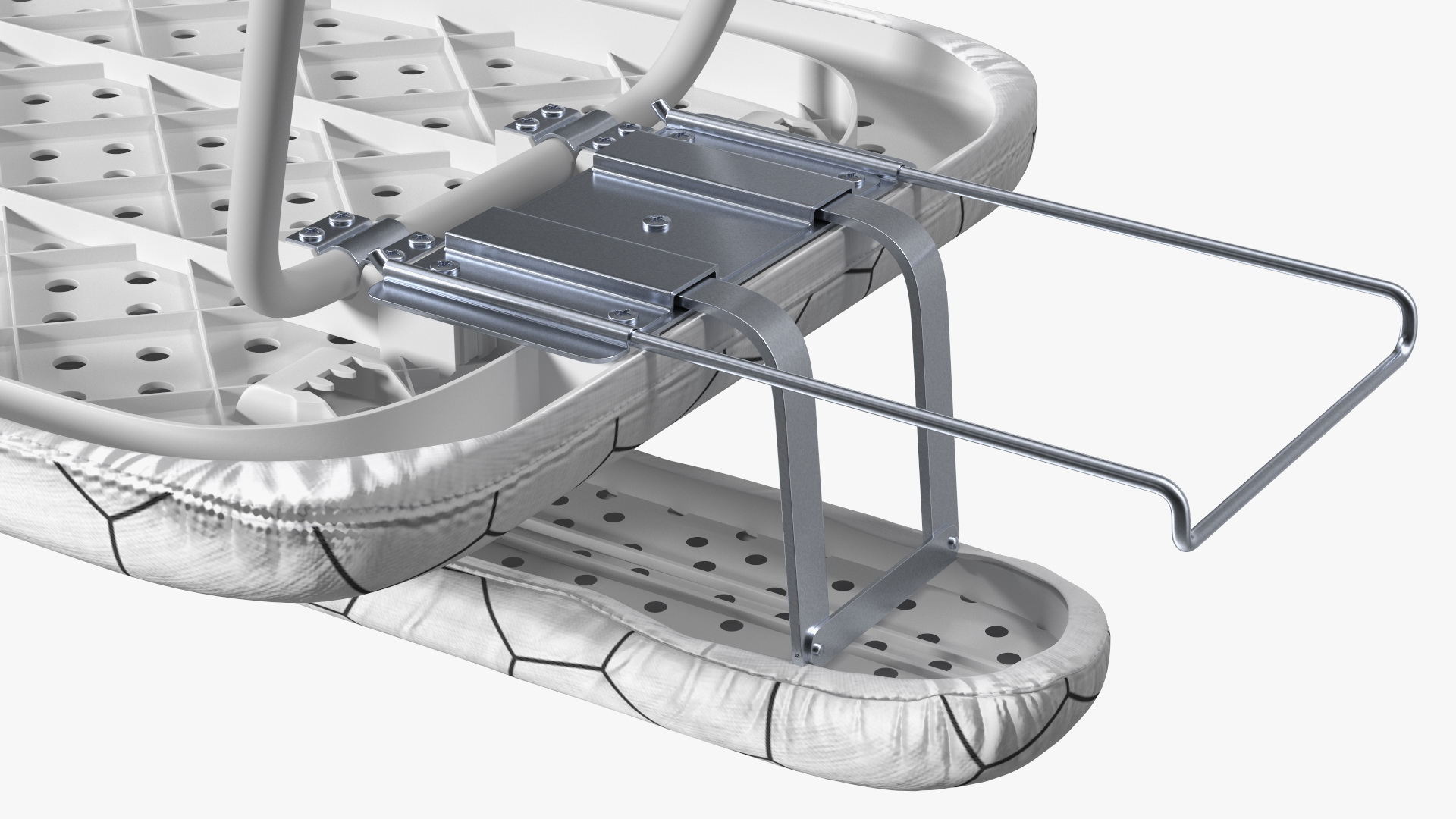 Small Tabletop Ironing Board White 3D model