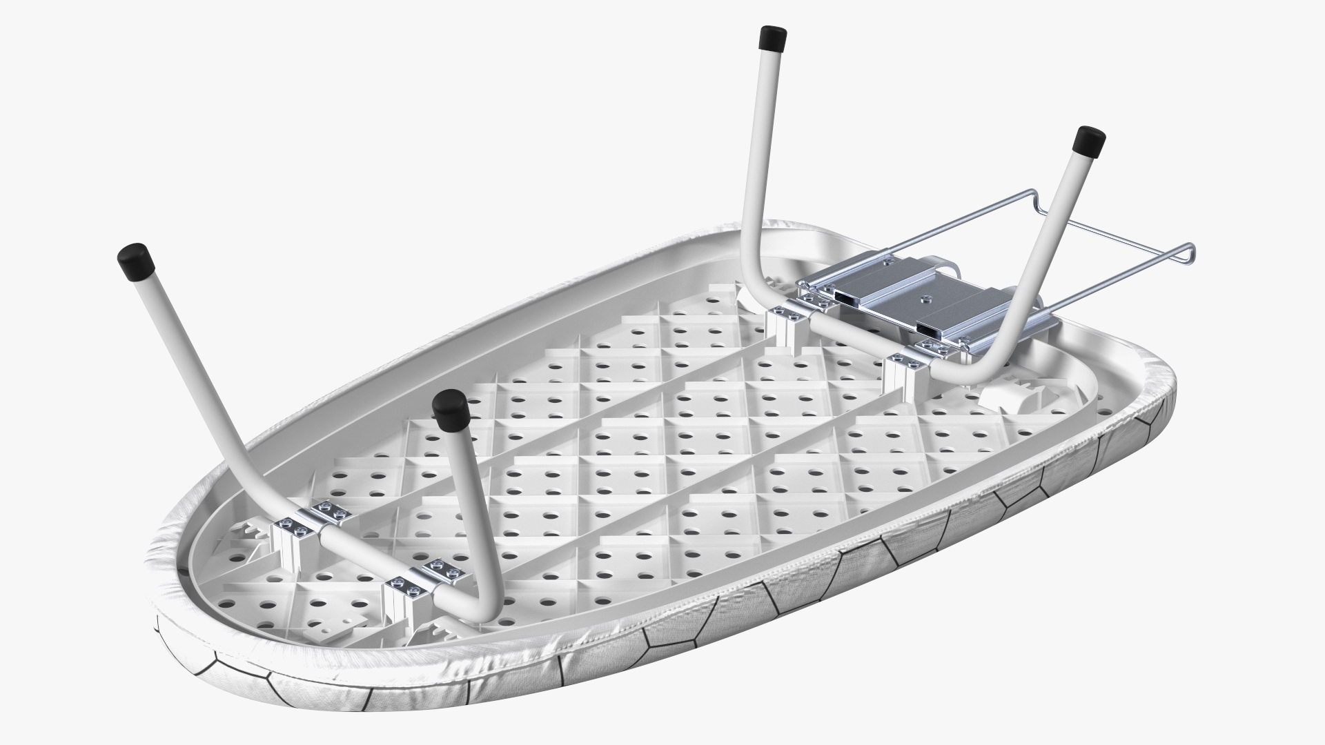 Small Tabletop Ironing Board White 3D model