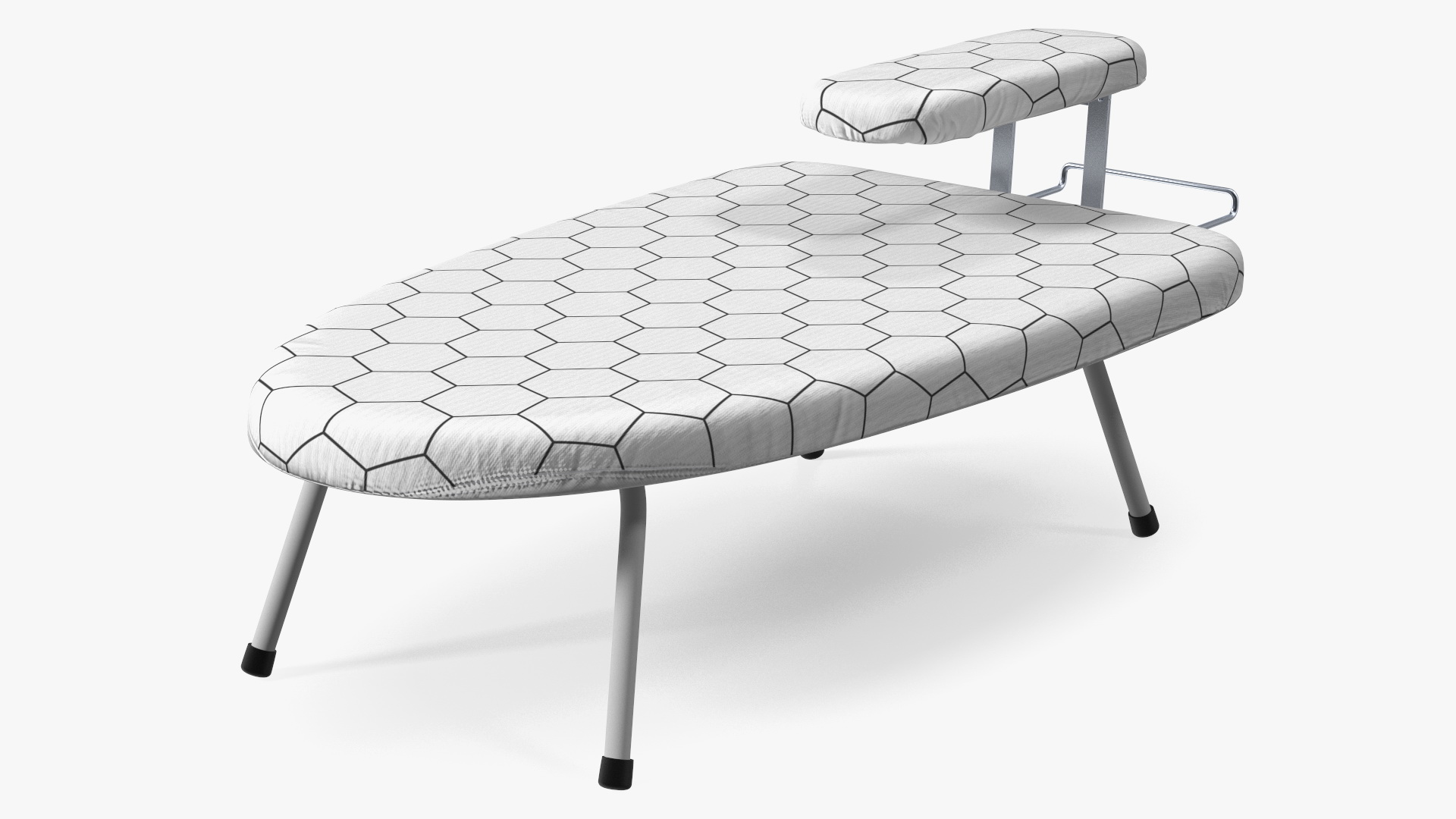 Small Tabletop Ironing Board White 3D model